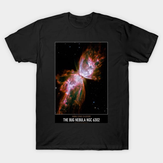 High Resolution Astronomy The Bug Nebula NGC 6302 T-Shirt by tiokvadrat